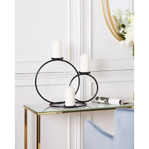 świecznik cakung metal 33 cm czarny świecznik cakung metal 33 cm czarny