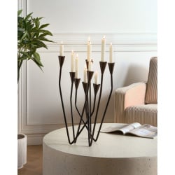 Świecznik MATOSINHOS Metal 54 cm Czarny