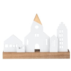 świecznik na tealight miasteczko