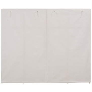 Szafa, biała, 200x40x170 cm, materiałowa