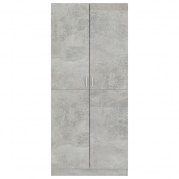 Szafa, kolor szary betonowy, 80x52x180 cm, płyta wiórowa