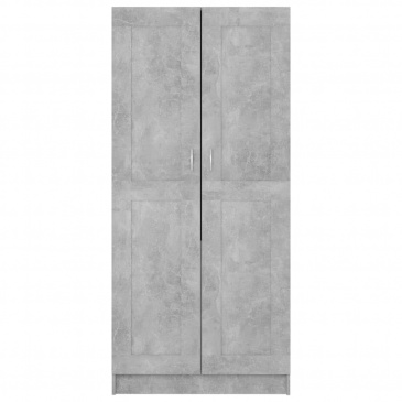Szafa, szarość betonu, 82,5x51,5x180 cm, płyta wiórowa