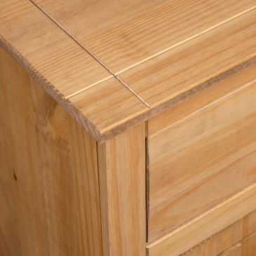 Szafka, 135x40x80 cm, lite drewno sosnowe, seria Panama