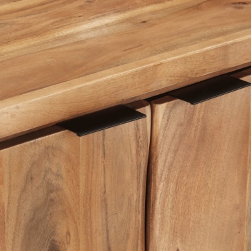Szafka, 60x36x76 cm, lite drewno akacjowe z naturalną krawędzią