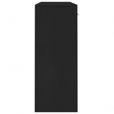 Szafka, czarna, 110 x 34 x 75 cm, płyta wiórowa