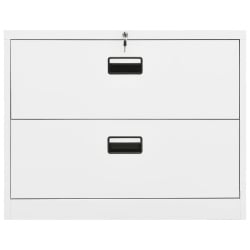 Szafka kartotekowa, biała, 90x46x72,5 cm, stalowa