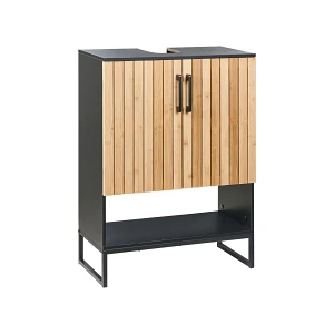 Szafka łazienkowa pod umywalkę MISCANTI Drewno bambusowe 60 cm Jasnobrązowy