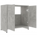Szafka łazienkowa, szarość betonu, 60x33x58 cm, płyta wiórowa