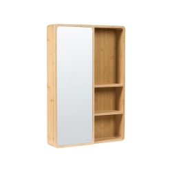 Szafka łazienkowa wisząca z lustrem GUATAVITA 41 cm 61 cm Jasnobrązowy