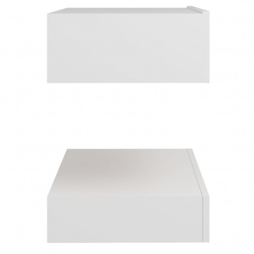 Szafka nocna, biała, 60x35 cm, płyta wiórowa
