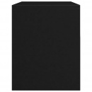 Szafka nocna, czarna, wysoki połysk, 40x30x40 cm, płyta wiórowa