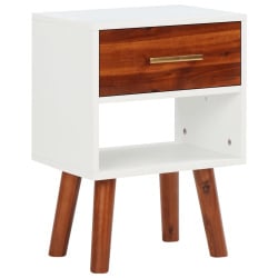 Szafka nocna z drewna akacjowego 40x30x45 cm
