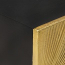 Szafka nocna z mosiężnym frontem, 40x30x50 cm, drewno mango