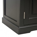 Szafka pod TV, czarna, 90x30x40 cm, drewniana