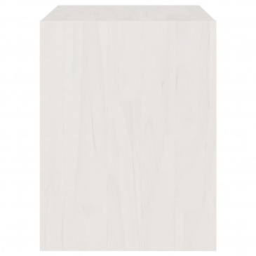 Szafki nocne, 2 szt., białe, 40x30,5x40 cm, drewno sosnowe