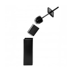 Szczotka do WC silikonowa czarna metalowa - higieniczna i trwała - Yoka