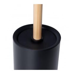 Szczotka do wc toalety łazienki zamknięta czarna - yoka Szczotka do wc toalety łazienki zamknięta czarna - yoka