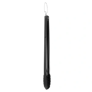 Szczypce grillowe stalowe czarne 43 cm
