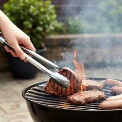 Szczypce kuchenne stalowe 24 cm