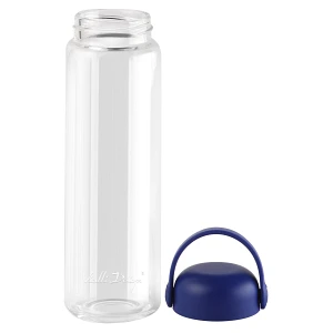 Szklana butelka na wodę fuori 540 ml granatowa 30244
