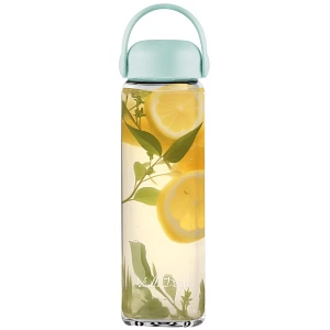 Szklana butelka na wodę fuori 540 ml miętowa 30251