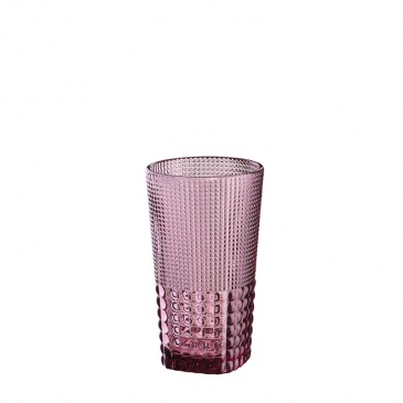 Szklanka 400 ml Cilio Crystal Line różowa