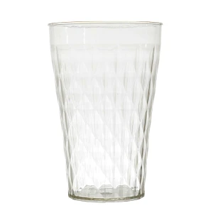 Szklanka mirage złoty brzeg plastikowa