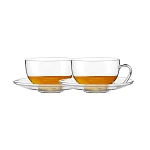 Szklanki termiczne 2szt Relax 0,37 L ze spodkiem