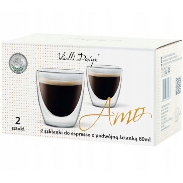 Szklanki termiczne do espresso 2szt. Amo 80ml