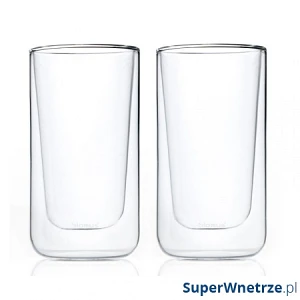 Szklanki termiczne do latte 2szt 320ml Blomus Nero