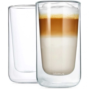 Szklanki termiczne do latte 2szt 320ml Blomus Nero