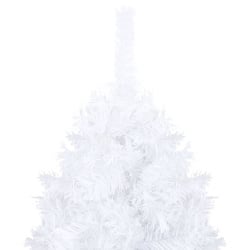 Sztuczna choinka o grubych gałązkach, biała, 120 cm, pvc