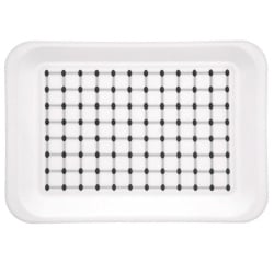 Taca kuchenna do serwowania biała 33x23 cm