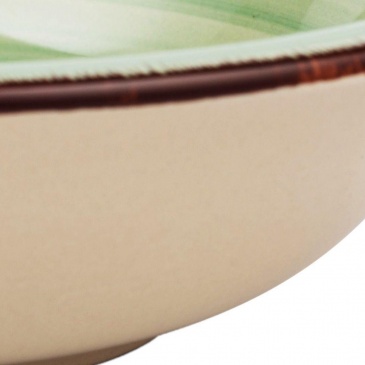 Talerz ceramiczny, OIL GREEN, obiadowy, głęboki, na zupę, 22 cm