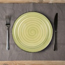 Talerz ceramiczny OIL GREEN obiadowy płytki na obiad 27 cm