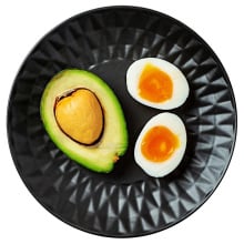 Talerz ceramiczny, SOHO CLASSIC, czarny deserowy płytki 20 cm