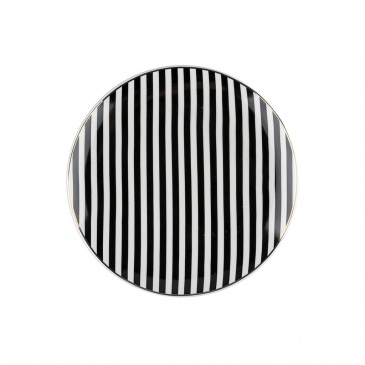 Talerz deserowy winter glam stripes 20cm