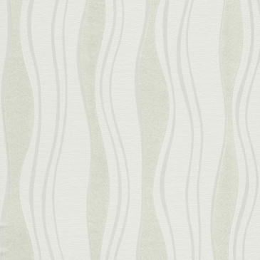 Tapeta, 2 rolki, biała, 0,53 x 10 m, wzór fal