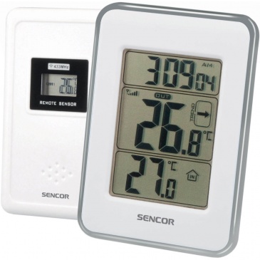 Termometr z bezprzewodowym czujnikiem do pomiaru temperatury Sencor SWS 25 WS