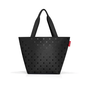 Torba shopper m, glossy dots black Torba shopper m, glossy dots black