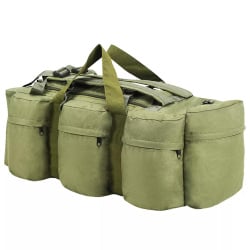 Torba wojskowa 3w1, worek w stylu militarnym, 90 L, oliwkowa
