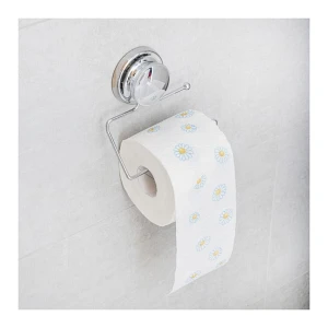 Uchwyt na papier toaletowy srebrny na przyssawkę - yoka Uchwyt na papier toaletowy srebrny na przyssawkę - yoka