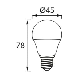 ULKE LED E27 6W NW
