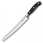 VICTORINOX - Grand Maitre - Nóż do chleba i ciast kuty - 23 cm - Czarny