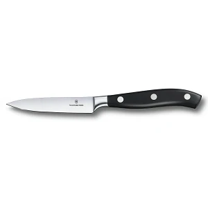 VICTORINOX - Grand Maitre - Nóż do warzyw kuty - 10 cm - Czarny VICTORINOX - Grand Maitre - Nóż do warzyw kuty - 10 cm - Czarny