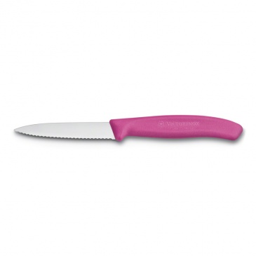 Nóż ząbkowany 19cm Victorinox różowy