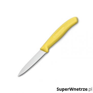 Nóż ząbkowany 19cm Victorinox żółty