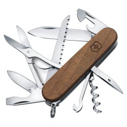 VICTORINOX - Scyzoryk Huntsman Wood - Drzewo orzechowe