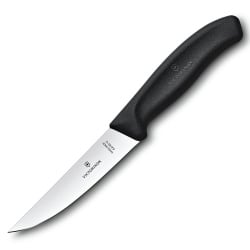 VICTORINOX - Swiss Classic - Nóż do porcjowania - Gładkie ostrze - 12 cm - Czarny VICTORINOX - Swiss Classic - Nóż do porcjowania - Gładkie ostrze - 12 cm - Czarny