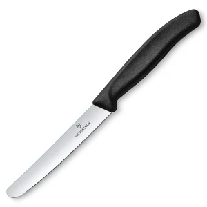 Victorinox - swiss classic - nóż do warzyw i owoców - 11 cm - gładkie ostrze - czarny Victorinox - swiss classic - nóż do warzyw i owoców - 11 cm - gładkie ostrze - czarny